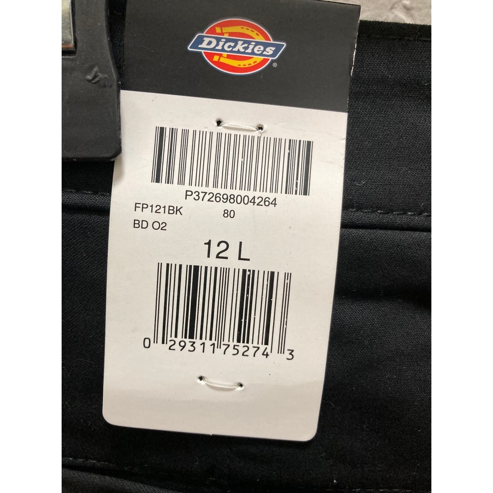 Dickies Women Black Pants Flex Twill Slim Fit 12L Bootcut - Picture 4 of 11